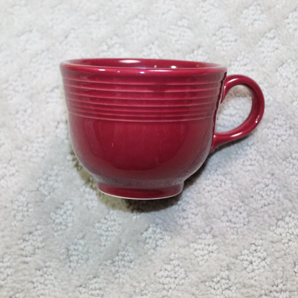 Set of 4 Vintage Homer Laughlin China Co. Fiesta Ceramic Mugs